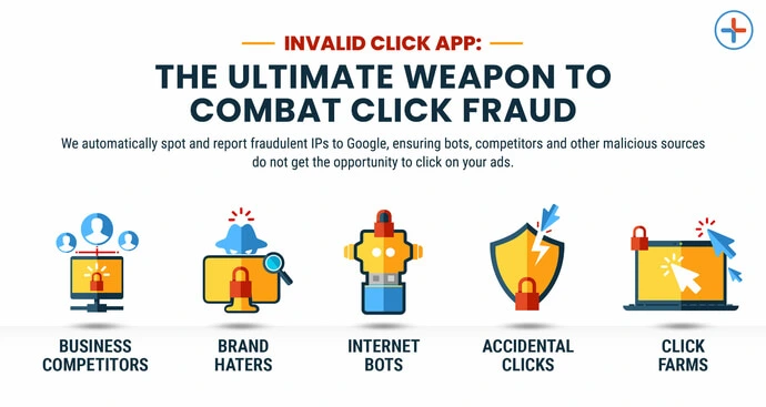 clixpert invalid click app infographic